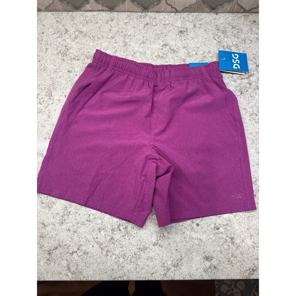 DSG Boys Agility Short Magenta Grape Heather Athletic‎ Fit Size M 10-12 NWT
